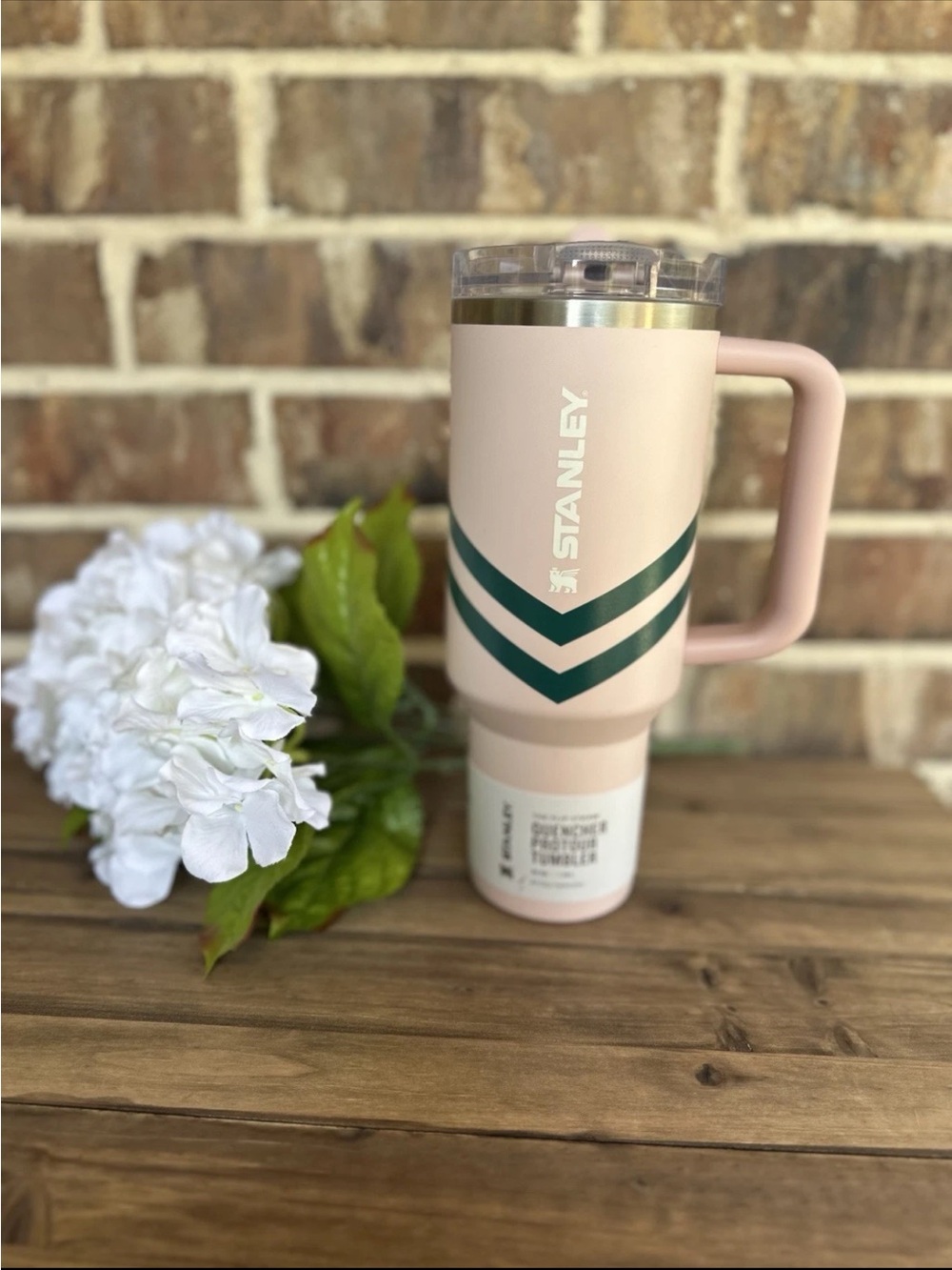 STANLEY 40 oz TUMBLER PEACH WHIP CHEVRON Flip Straw ALPHA KAPPA ALPHA AKA